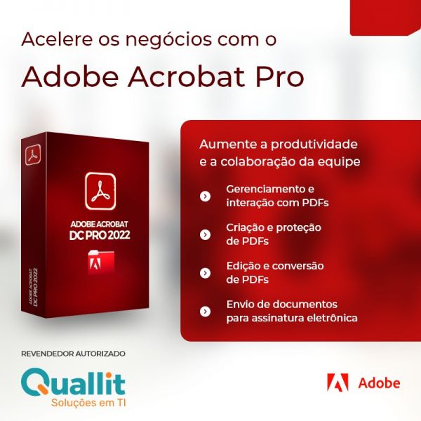 Acelere os negócios com o Adobe Acrobat Pro