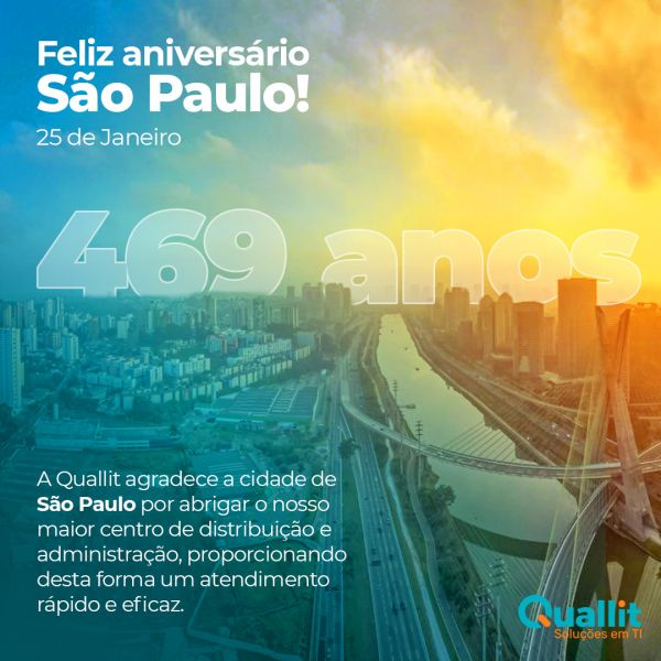Feliz Aniversário São Paulo!